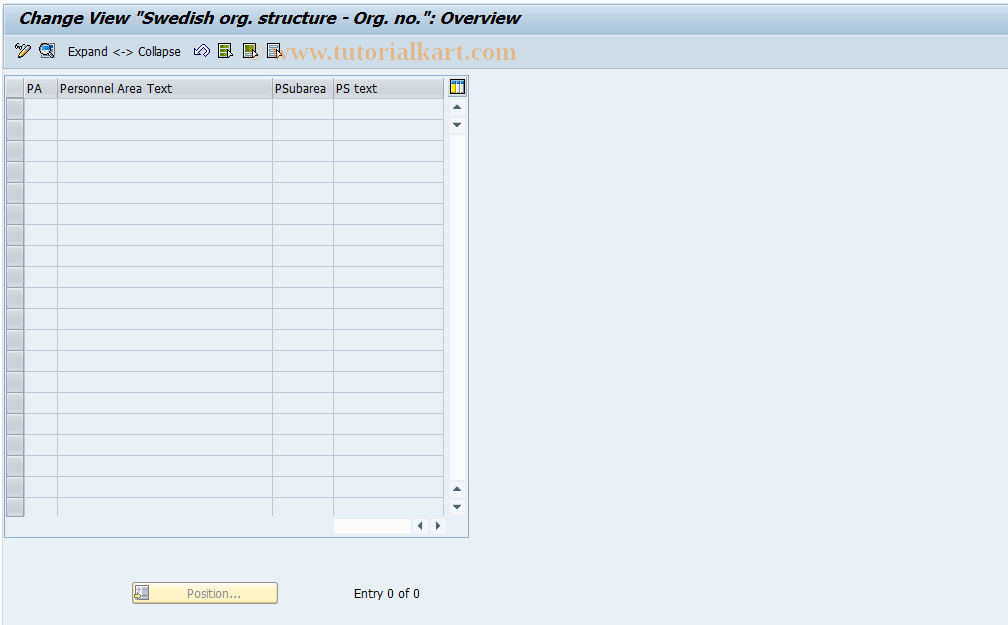 SAP TCode S_AHR_61004276 - IMG-Aktivität: OHASTA002