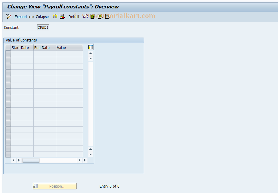 SAP TCode S_AHR_61004283 - IMG activity: OHAE0031B