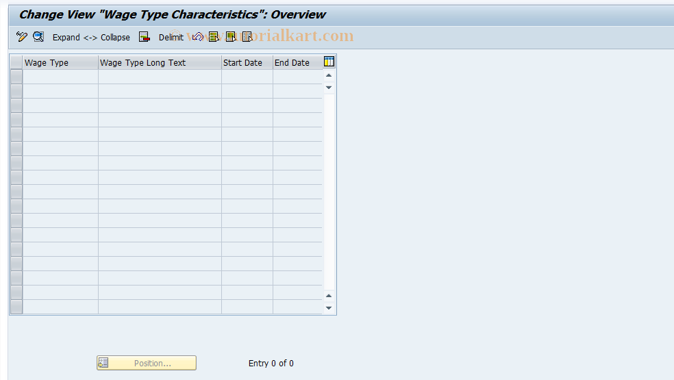 SAP TCode S_AHR_61004353 - IMG-Aktivität: OHASE_UM103