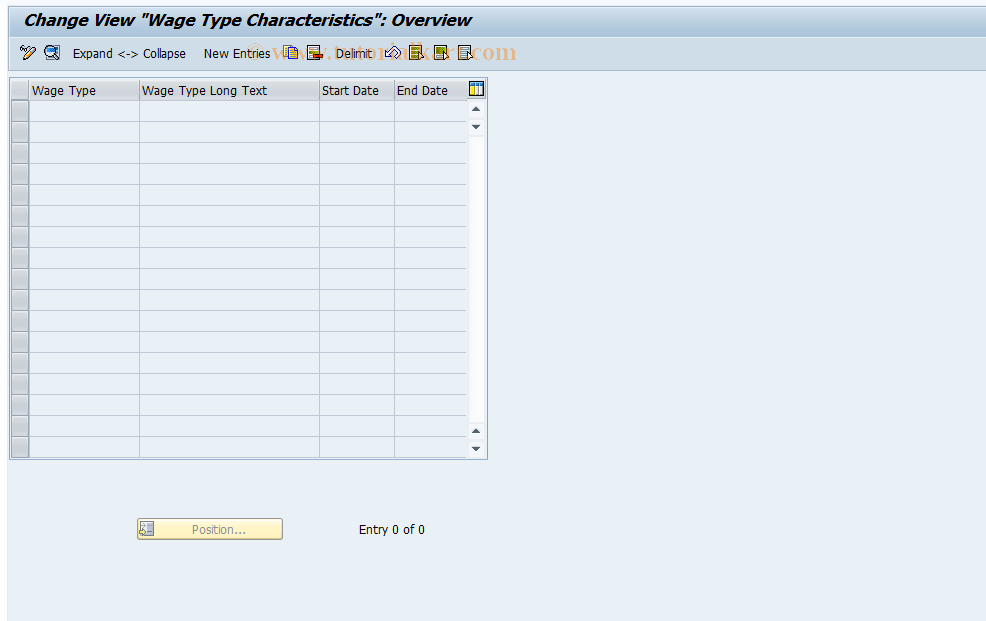 SAP TCode S_AHR_61004371 - IMG Activity: OHAMUM103