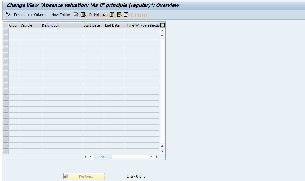 SAP TCode S_AHR_61004389 - IMG Activity: OHAM_AB009