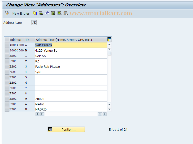 SAP TCode S_AHR_61004403 - IMG activity: OHAE0001