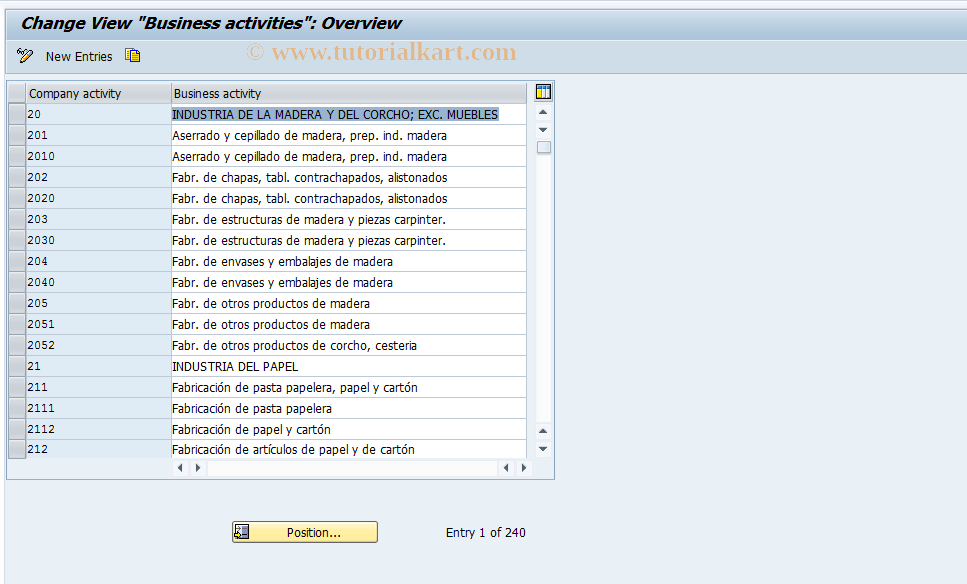 SAP TCode S_AHR_61004409 - IMG activity: OHAE0002