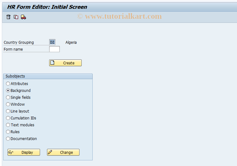 SAP TCode S_AHR_61004430 - IMG-Aktivität: SIMG_OHAPH_457