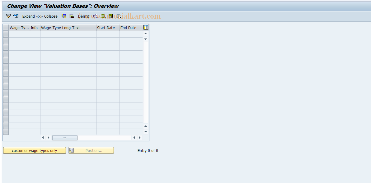 SAP TCode S_AHR_61004496 - IMG Activity: OHAMBW019