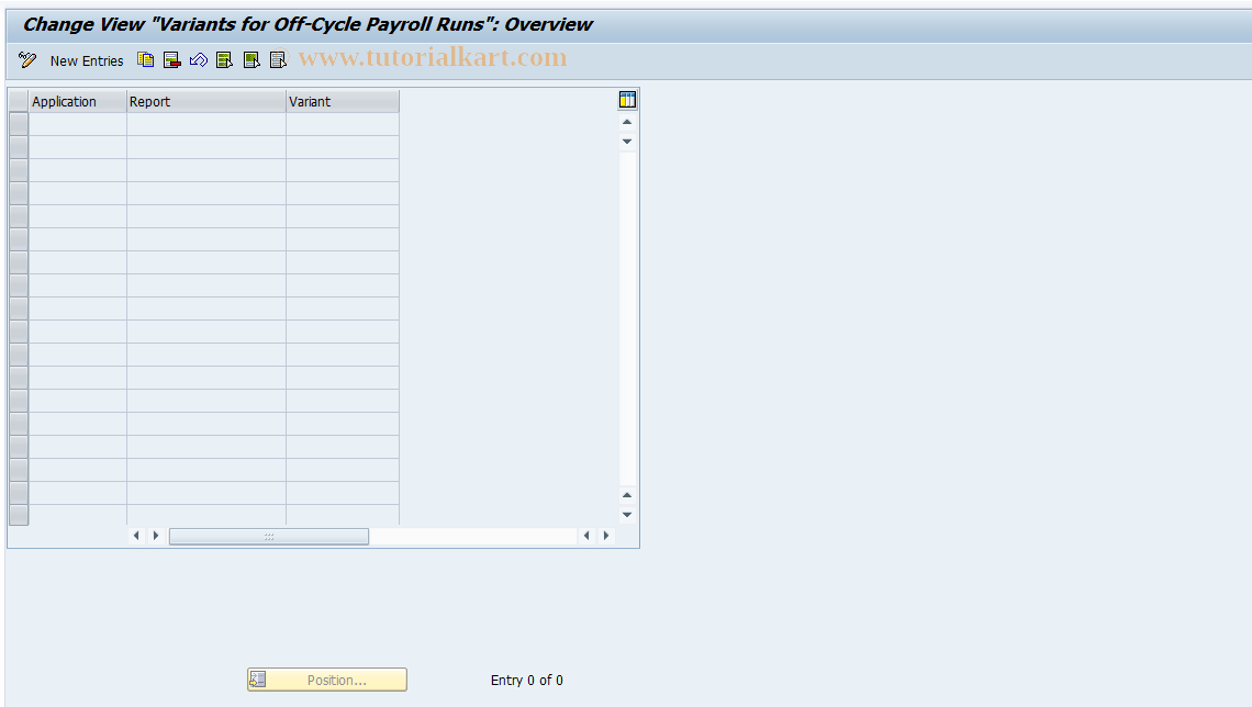 SAP TCode S_AHR_61004498 - IMG-Aktivität: OHANZOCV001