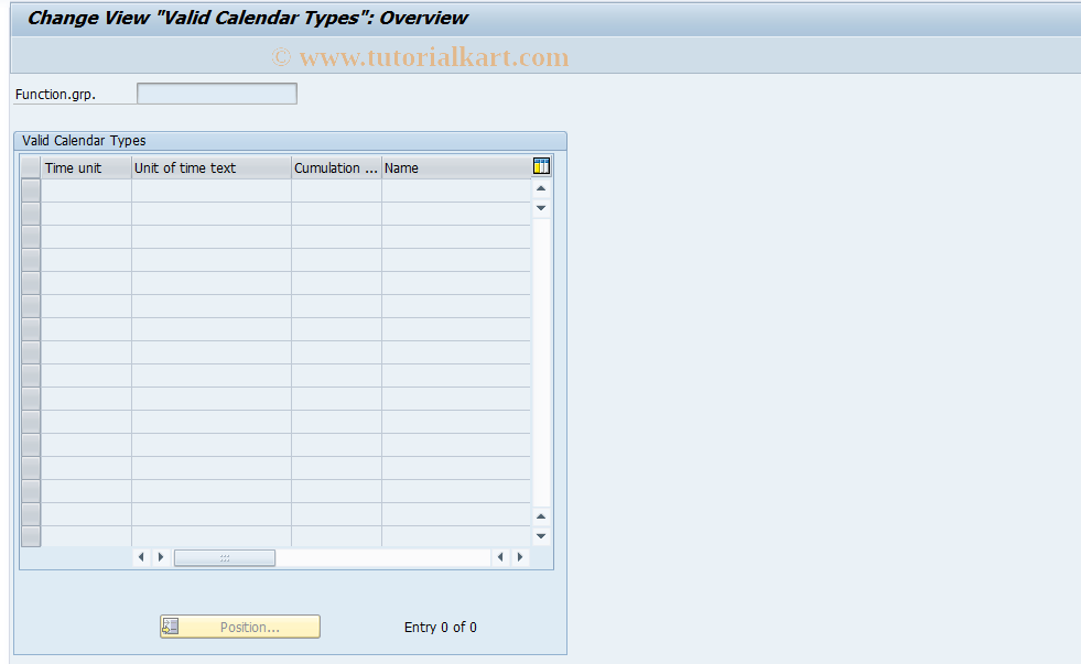 SAP TCode S_AHR_61004505 - IMG-Aktivität: OHAS0912