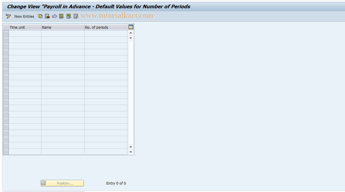 SAP TCode S_AHR_61004510 - IMG-Aktivität: OHANZOCAP001