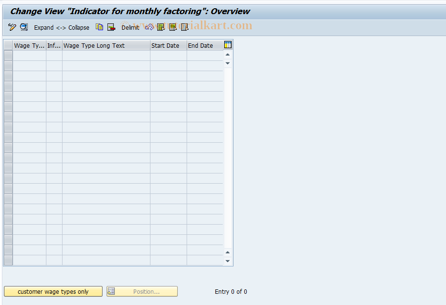 SAP TCode S_AHR_61004529 - IMG-Aktivität: OHASE_KF002