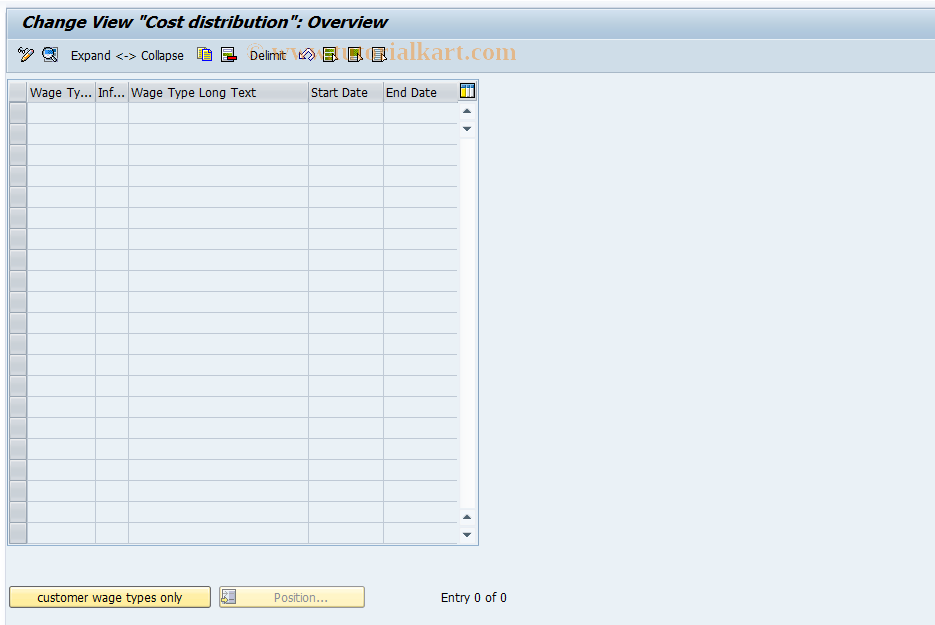 SAP TCode S_AHR_61004539 - IMG-Aktivität: OHASE_KL000