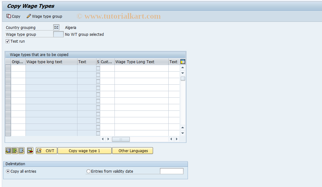 SAP TCode S_AHR_61004566 - IMG-Aktivität: OHAPH_QUOTACOMP00