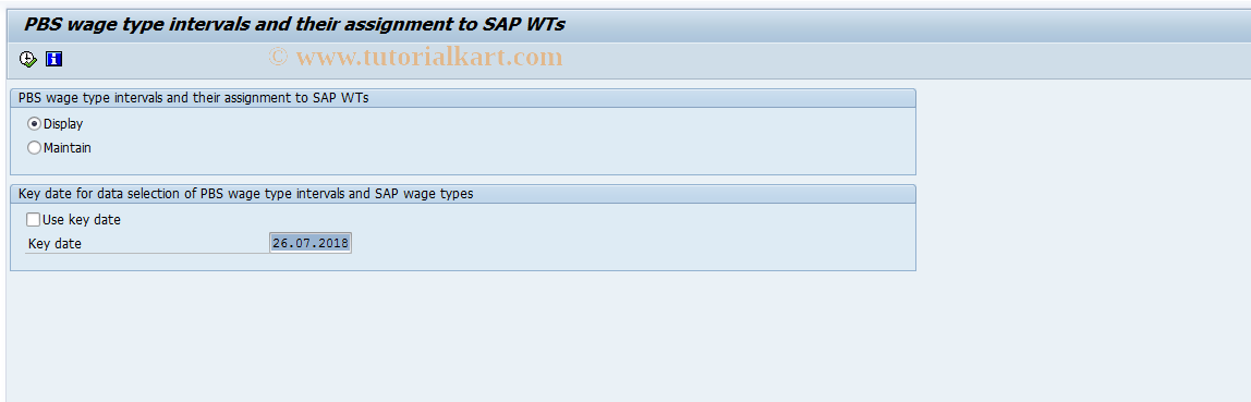 SAP TCode S_AHR_61004577 - IMG Activity: OHAM_PBS_WAGES_NEW