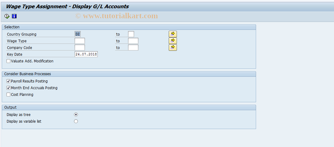 SAP TCode S_AHR_61004578 - IMG activity: OHAERI062