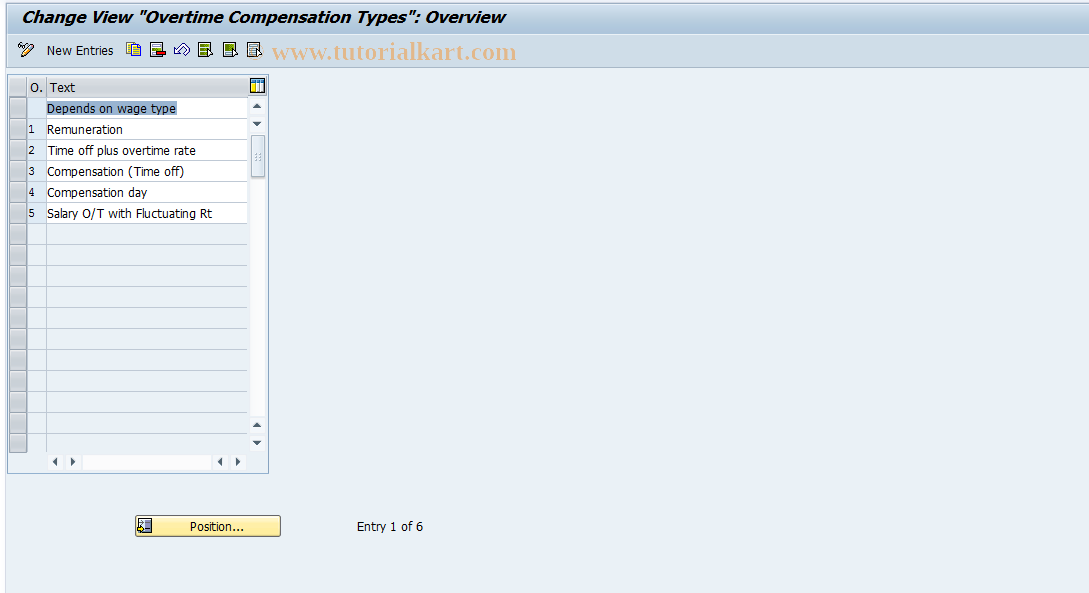 SAP TCode S_AHR_61004591 - IMG Activity: OHAM_TI370