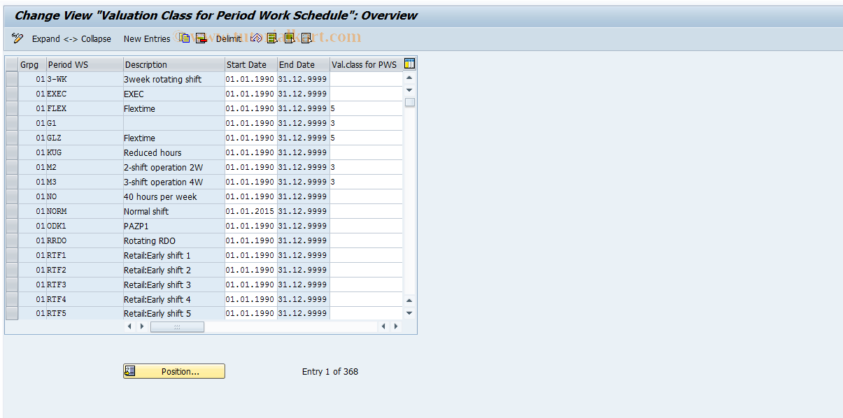 SAP TCode S_AHR_61004632 - IMG Activity: OHAM_TI361