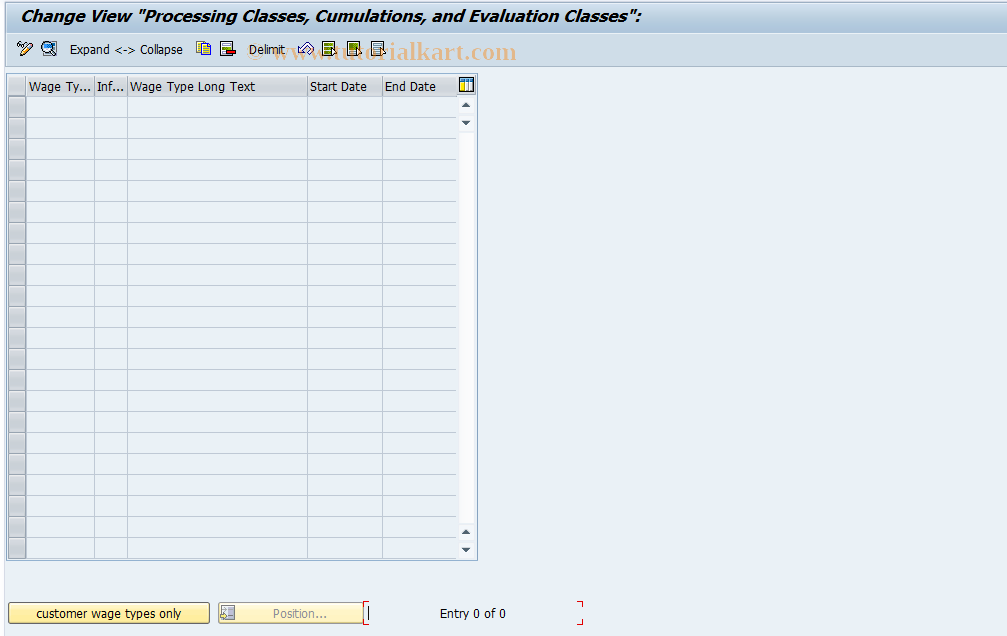 SAP TCode S_AHR_61004636 - IMG-Aktivität: OHANZLVP010