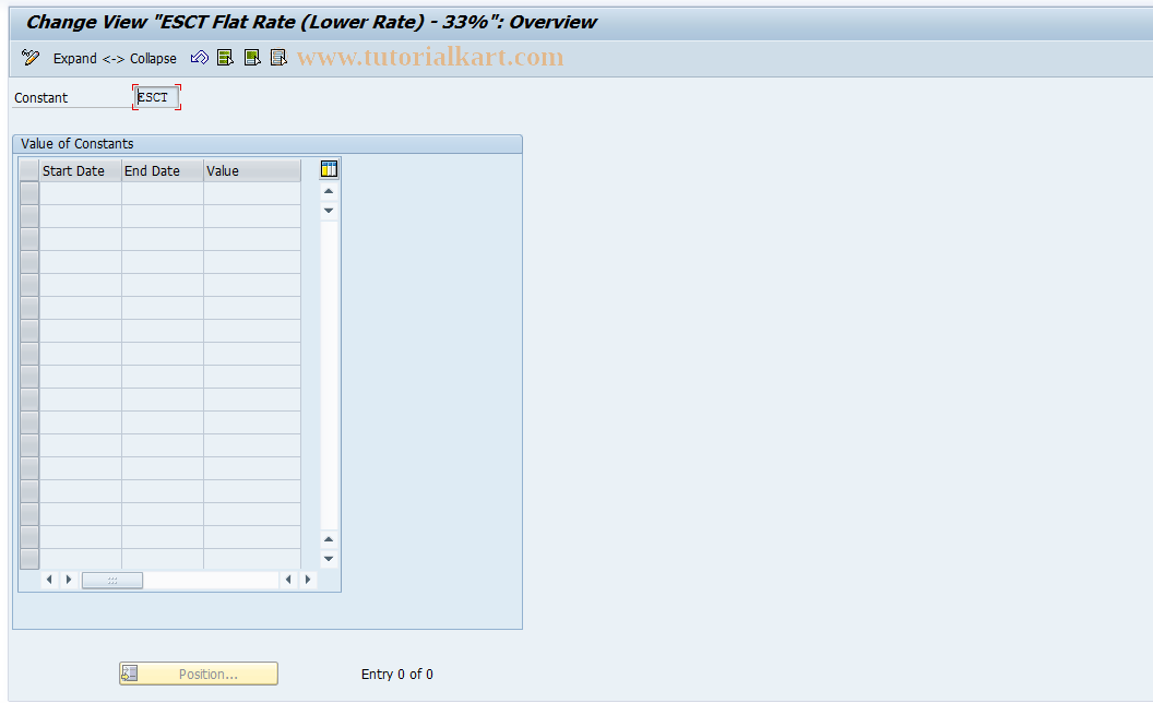 SAP TCode S_AHR_61004658 - IMG-Aktivität: OHANZSUP010