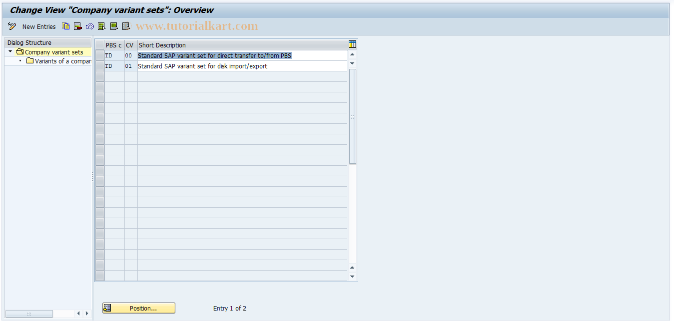 SAP TCode S_AHR_61004673 - IMG Activity: OHAMFIMRVARSETS