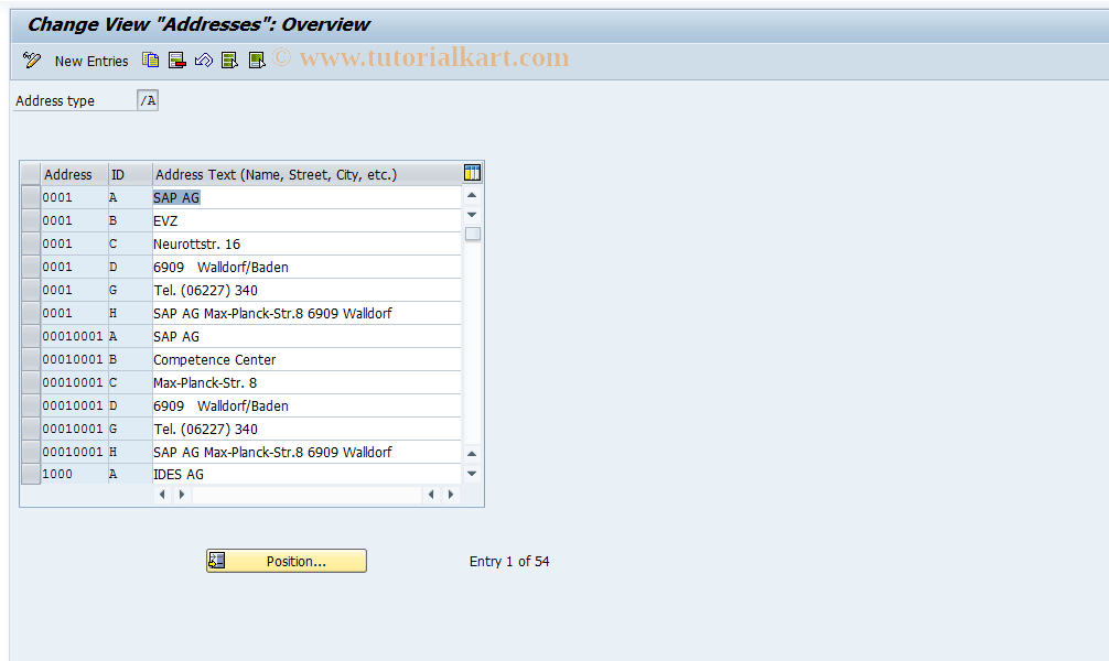 SAP TCode S_AHR_61004687 - IMG Activity: OHAM_UM010