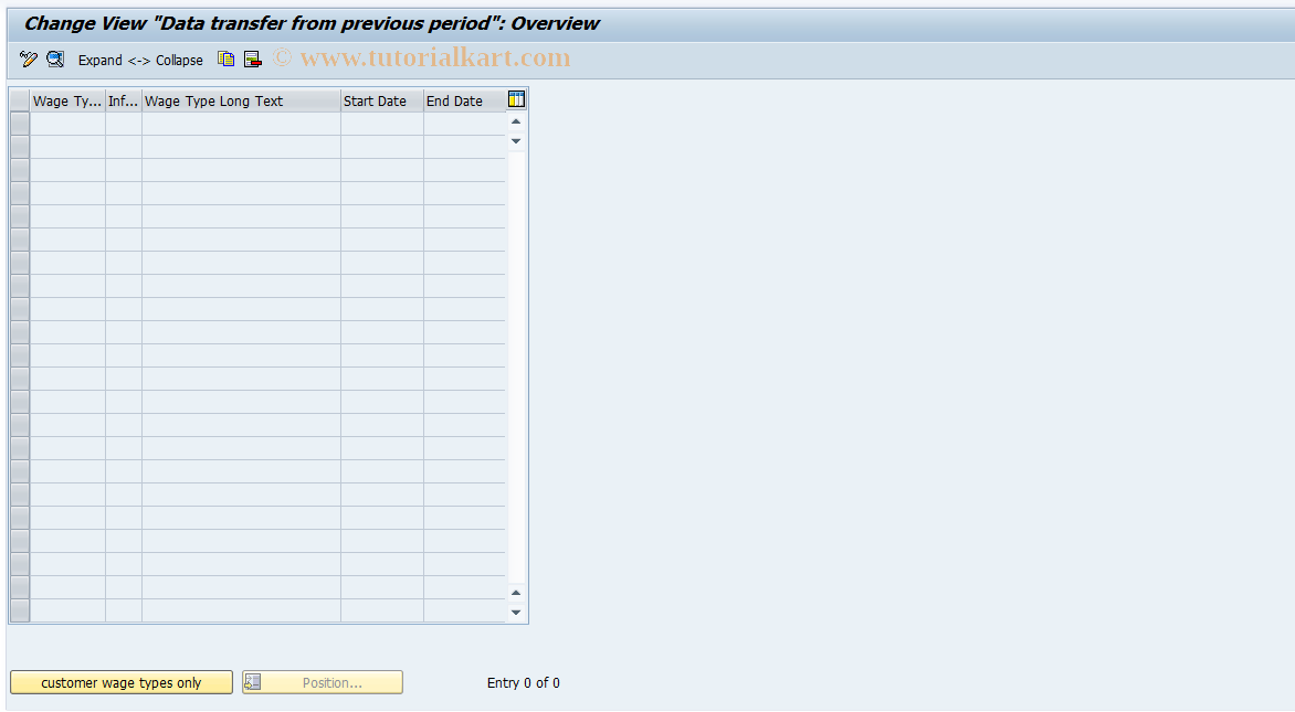 SAP TCode S_AHR_61004690 - IMG Activity: OHAMDV001