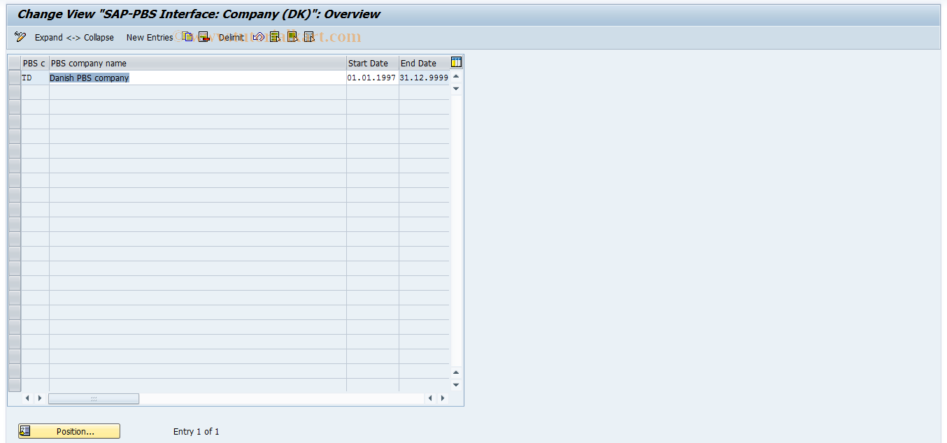 SAP TCode S_AHR_61004702 - IMG Activity: OHAMPBSORG