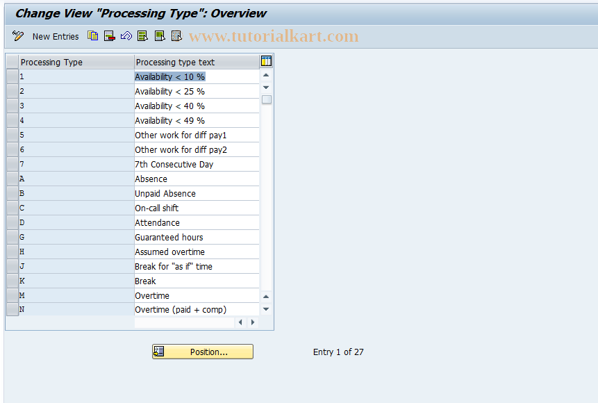 SAP TCode S_AHR_61004730 - IMG-Aktivität: OHAPH_TI130