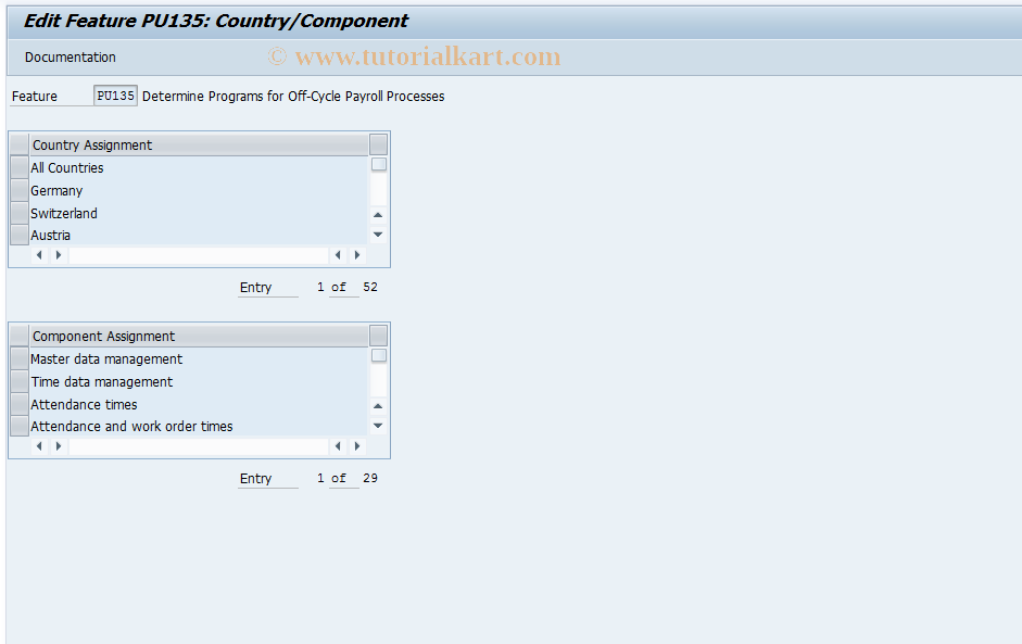 SAP TCode S_AHR_61004757 - IMG-Aktivität: OHANZOCP002