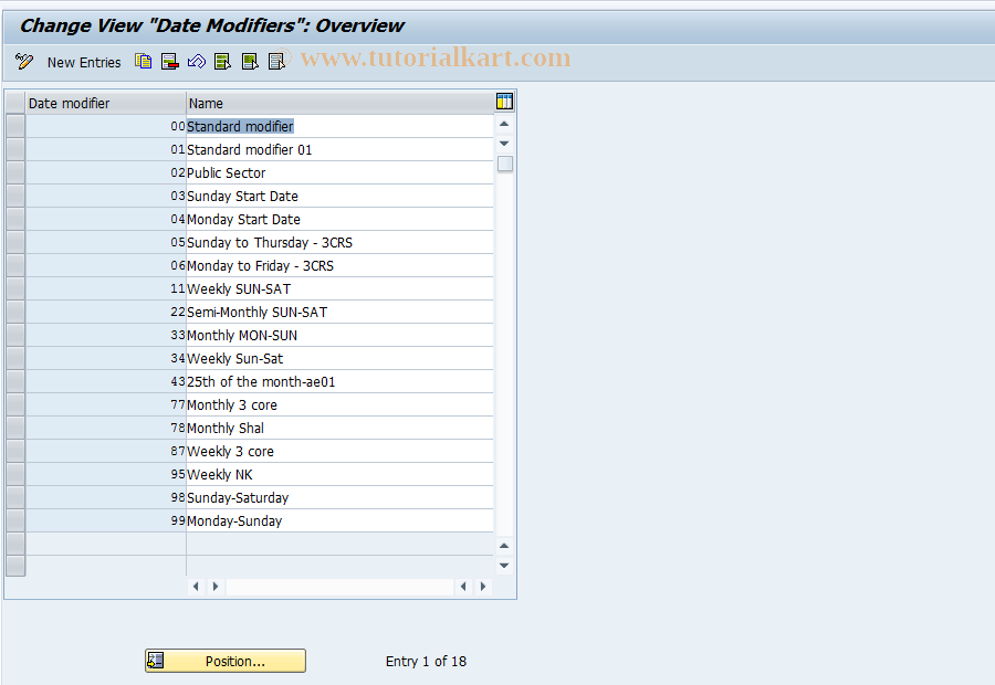 SAP TCode S_AHR_61004766 - IMG-Aktivität: OHAPH_UM014