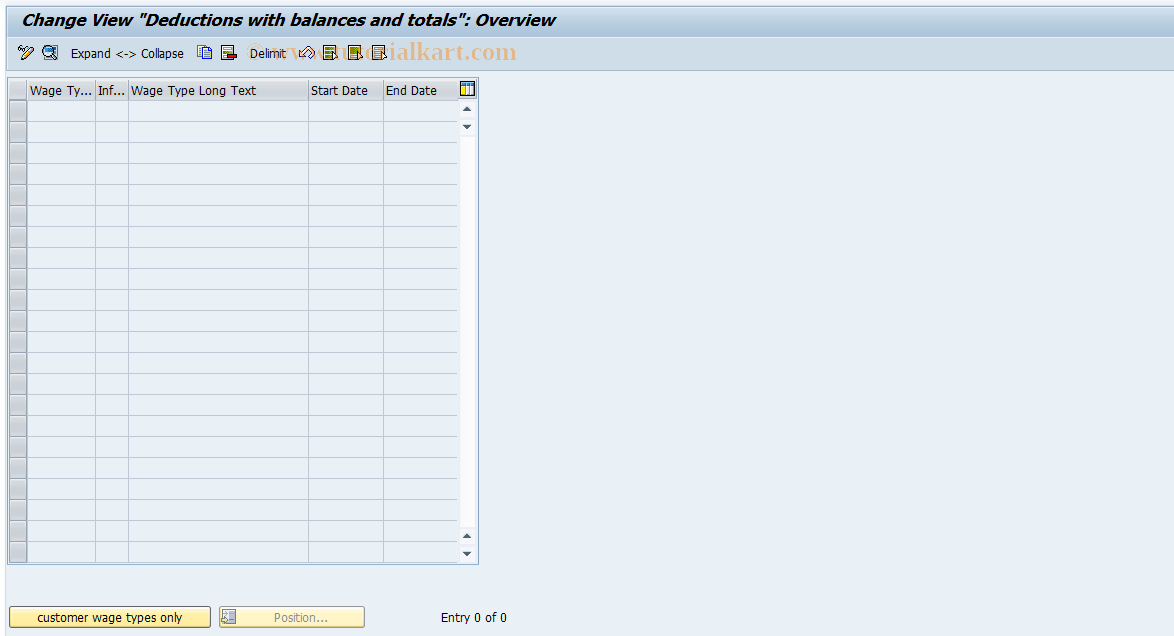 SAP TCode S_AHR_61004775 - IMG-Aktivität: OHAPHDE1043