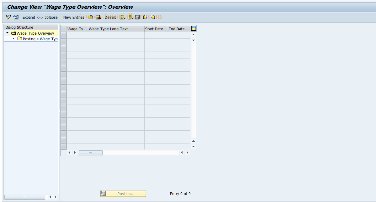 SAP TCode S_AHR_61004807 - IMG-Aktivität: OHANZRI031