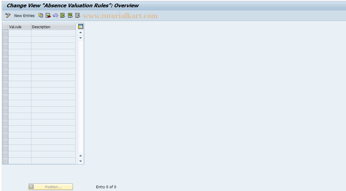 SAP TCode S_AHR_61004814 - IMG-Aktivität: OHAPH_AB001