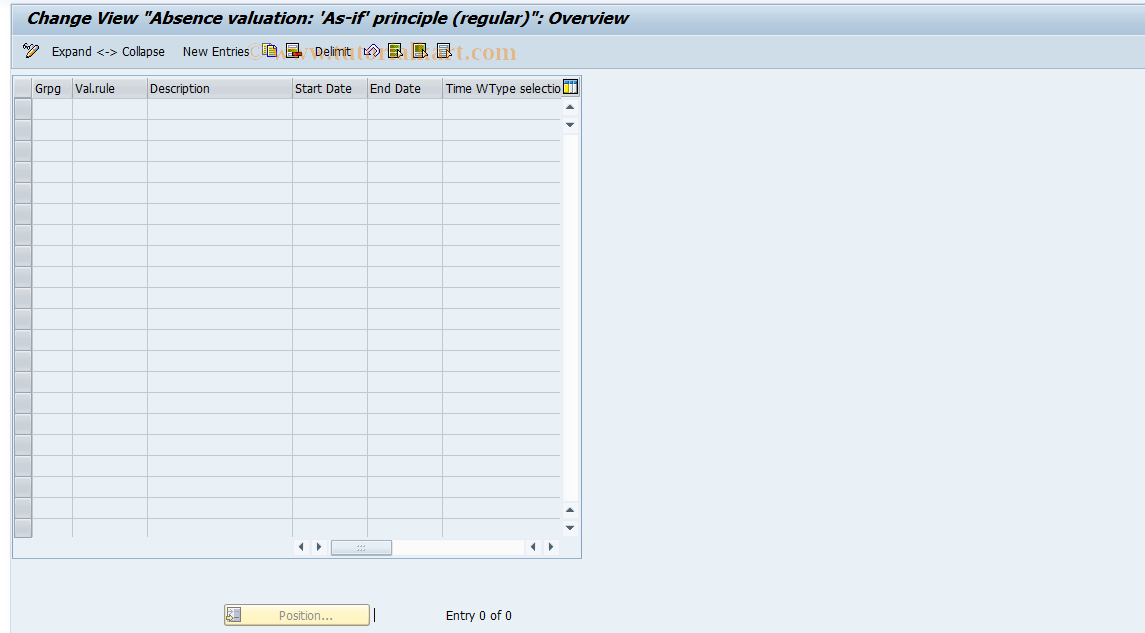 SAP TCode S_AHR_61004902 - IMG-Aktivität: OHAPH_AB009