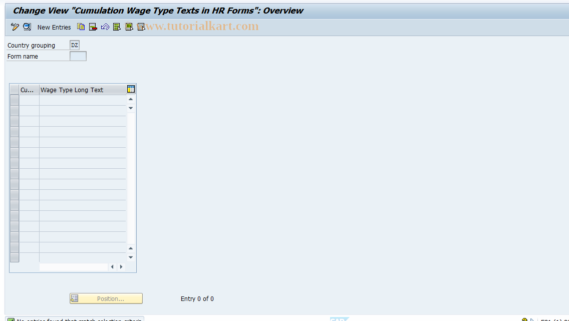 SAP TCode S_AHR_61004911 - IMG-Aktivität: SIMG_OHANZ424