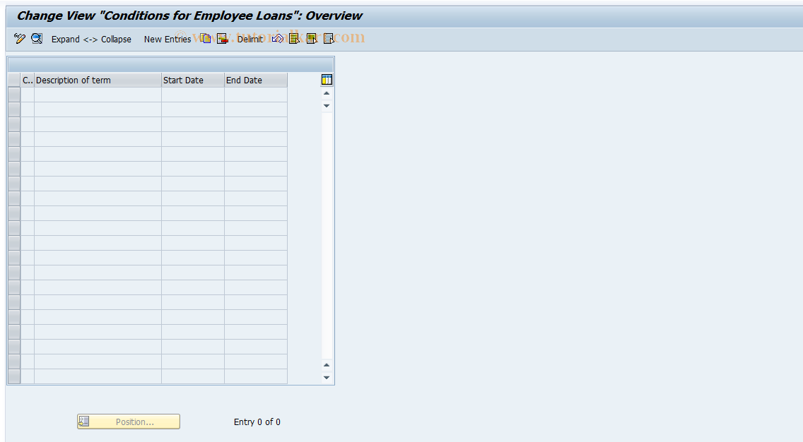 SAP TCode S_AHR_61004914 - IMG-Aktivität: OHAVLOTS