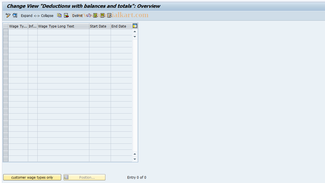 SAP TCode S_AHR_61004943 - IMG-Aktivität: OHAPH1016