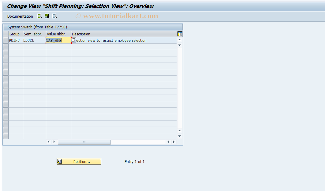 SAP TCode S_AHR_61004986 - IMG Activity: SIMG_CFMENUOHP5OODH