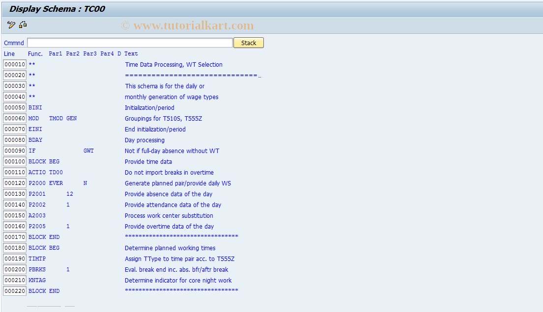 SAP TCode S_AHR_61004998 - IMG-Aktivität: OHANZTI363