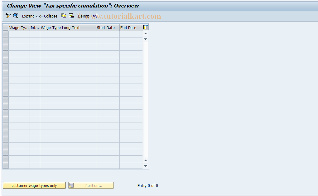 SAP TCode S_AHR_61005003 - IMG-Aktivität: OHAVSCRT