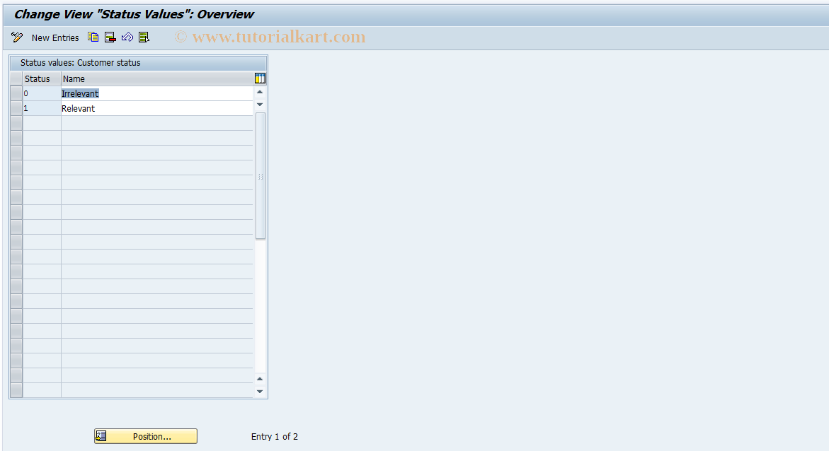 SAP TCode S_AHR_61005013 - IMG-Aktivität: OHALTM020