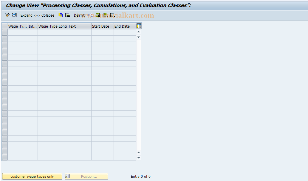 SAP TCode S_AHR_61005026 - IMG-Aktivität: OHAVKF002