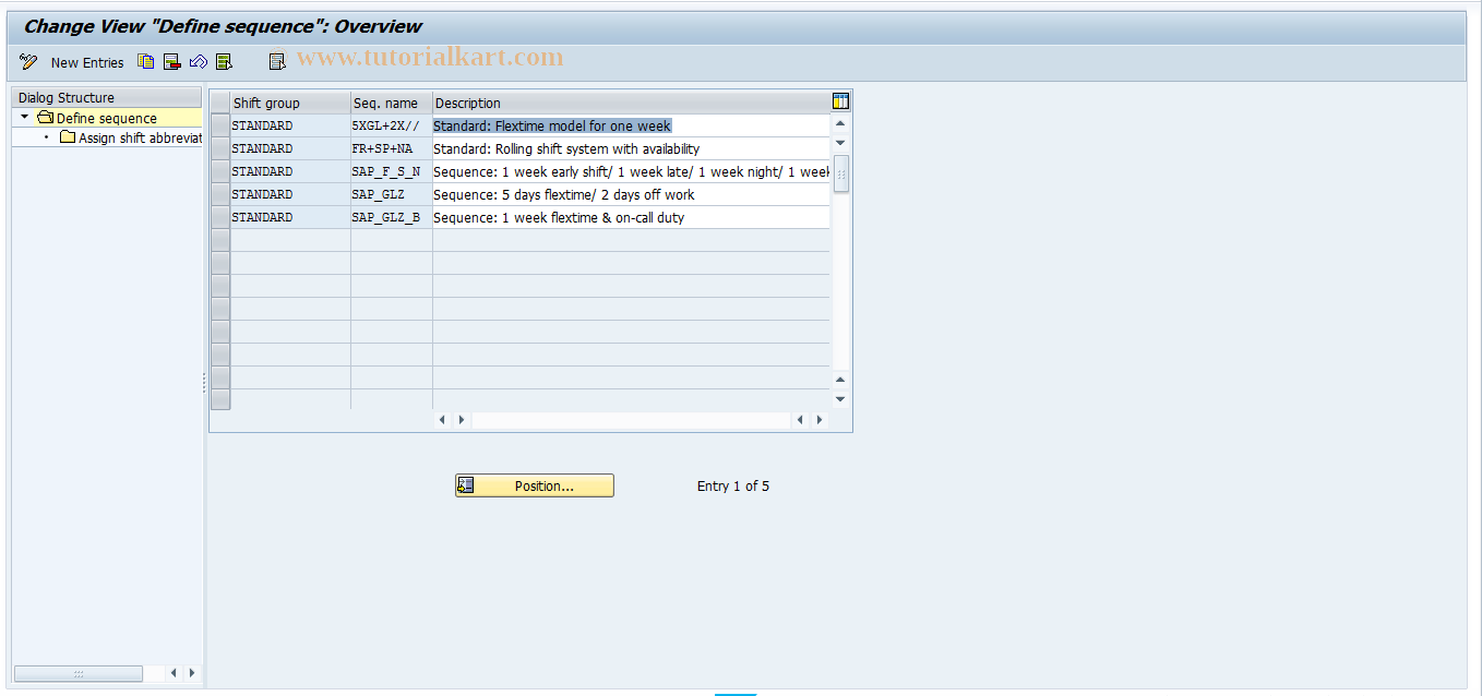 SAP TCode S_AHR_61005031 - IMG Activity: SIMG_CFMENUOHP5SEQ