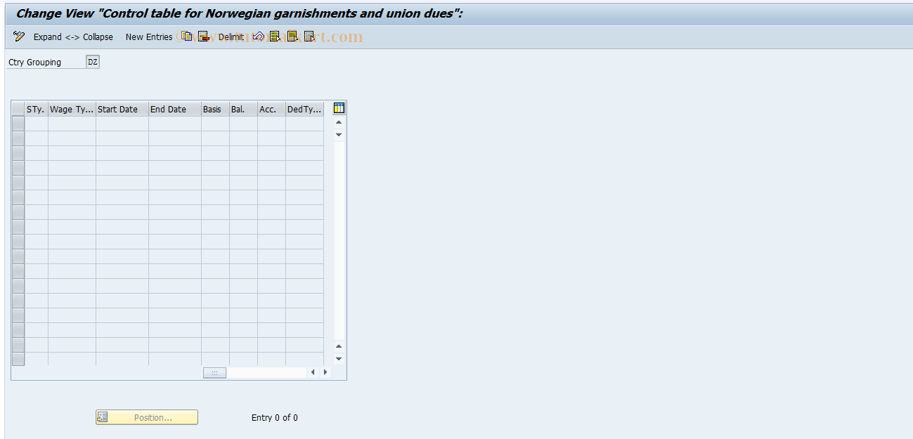 SAP TCode S_AHR_61005076 - IMG-Aktivität: OHAVLSAK