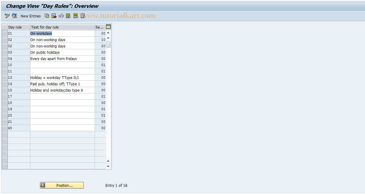 SAP TCode S_AHR_61005079 - IMG-Aktivität: OHANZAB004