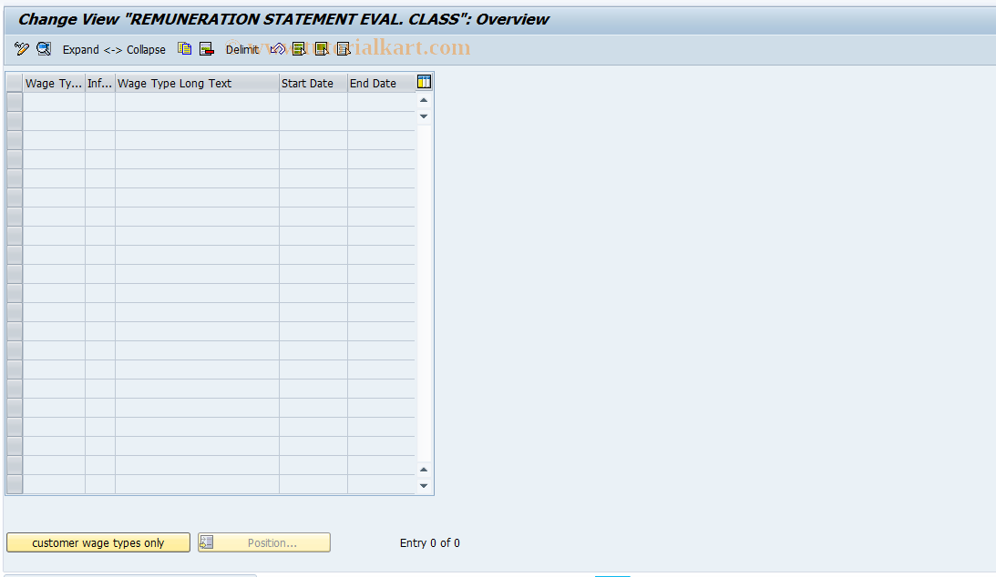 SAP TCode S_AHR_61005106 - IMG-Aktivität: SIMG_OHAL507