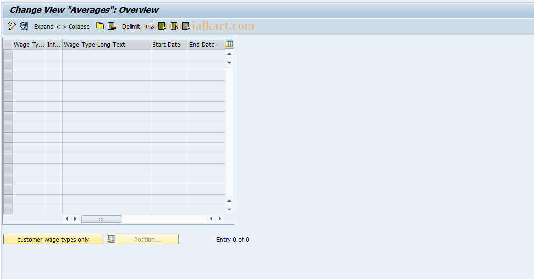 SAP TCode S_AHR_61005118 - IMG Activity: OHAM_IW082