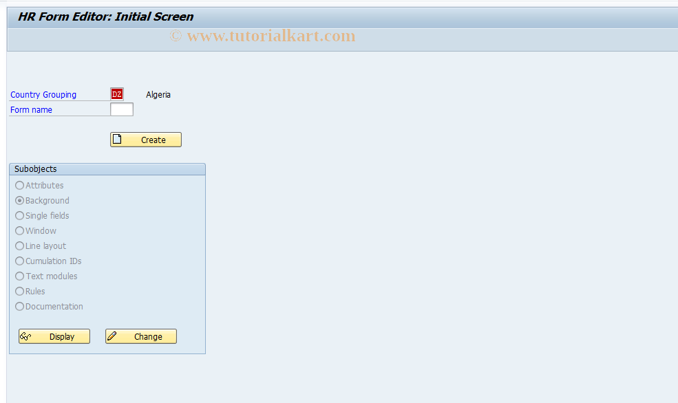 SAP TCode S_AHR_61005128 - IMG Activity: OHADBEBB1Y