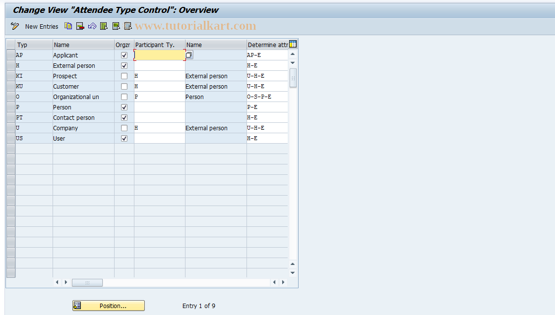 SAP TCode S_AHR_61005129 - IMG Activity: OHP4_0330