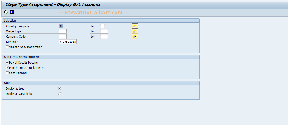 SAP TCode S_AHR_61005135 - IMG-Aktivität: OHAVRI062