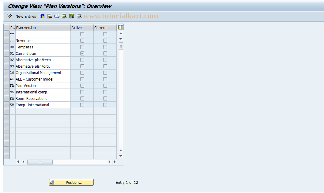 SAP TCode S_AHR_61005138 - IMG Activity: SIMG_OHP4PV