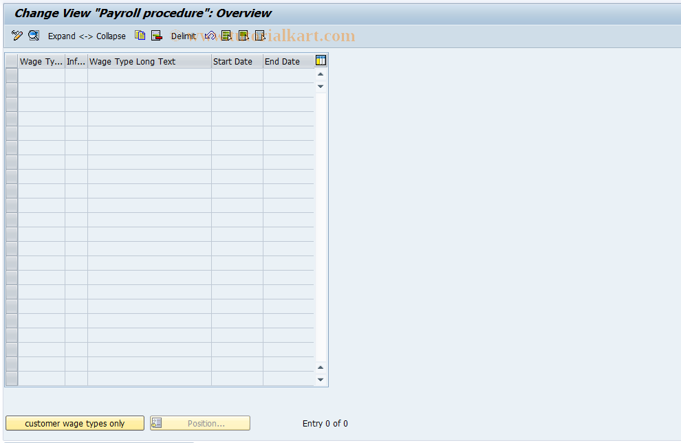 SAP TCode S_AHR_61005145 - IMG Activity: OHAM_IW061